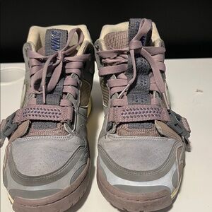 Nike Gray and Purple Athletic Shoes